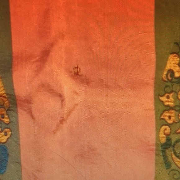 VINTAGE ASIAN Fabric with flaws at least 40 years old. - Picture 16 of 16